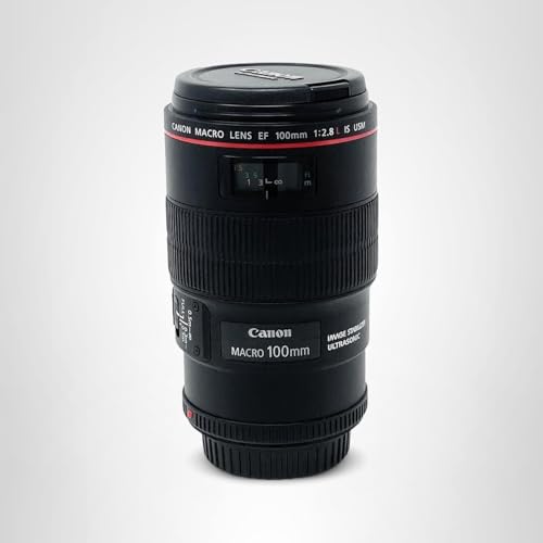 Canon EF 100mm f/2.8L Is USM Macro Lens for Canon Digital SLR Cameras, Lens Only, Black