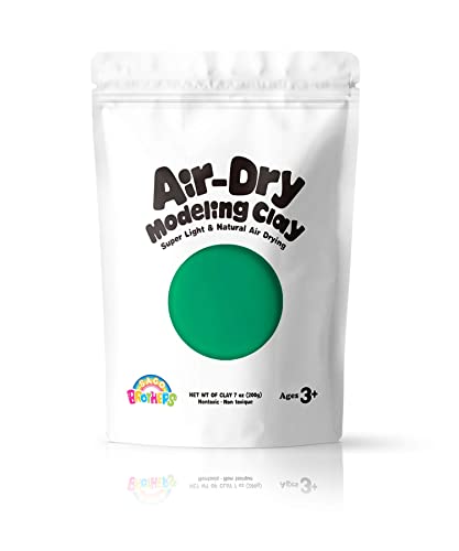 Sago Brothers Modeling Clay for Kids - Green, Molding Magic Clay for Kids Air Dry, Super Soft Clay for DIY Slime, Ultra Light Air Dry Modeling Clay for Toddlers Children Teens