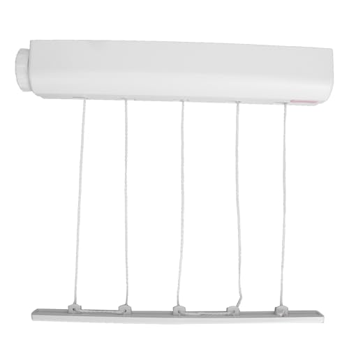HWGING Tendedero Retráctil de 5 Líneas, Multifuncional, Fácil Instalación, Montaje en Pared, Línea de Secadora de Ropa Flexible para Ropa Seca y Húmeda
