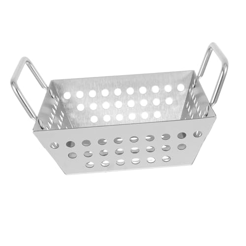 Cabilock Multi-purpose Bbq Basket Outdoor Grill Basket for Vegetables Easy to Use and Clean Stainless Steel