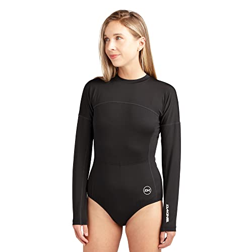 Dakine Womens HD Surf Suit Long Sleeve Rashguard, Black, X-Small