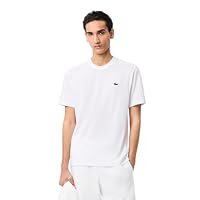 Lacoste Men's Basic Crew Neck Sport Tee, White, XX-Large