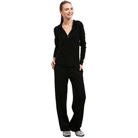 Citizen Cashmere Lounge Pants Women - 100% Pure Cashmere with Drawstring Waist and Side Pockets Super Soft Hand-Knitted Cover