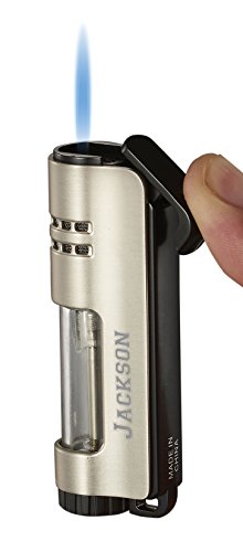 Personalized Visol Fitzroy Single Flame Torch Lighter (Silver) #TOP12