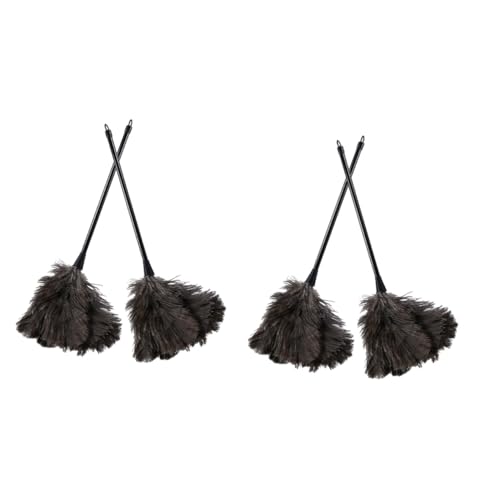 minkissy 2sets Cleaning Brush Tool Reusable Duster for Furniture Natural Dust Cleaner 2pcs*2