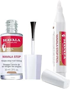 Mavala Stop & Mavala Stop-Pen Set 2 Anti-Onicofagia Soluzioni Classico e Penna