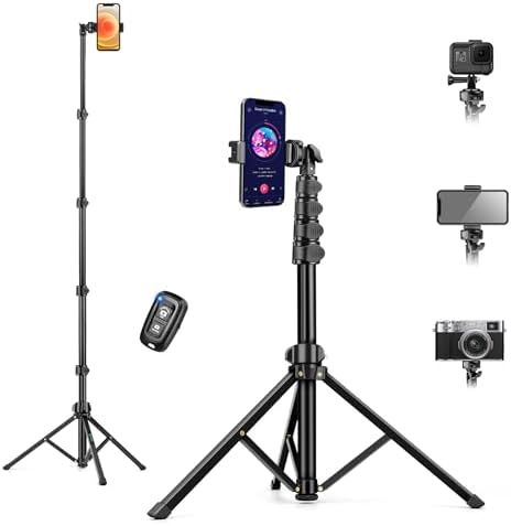 ATUMTEK Bluetooth Selfie Stick Tripod, Black