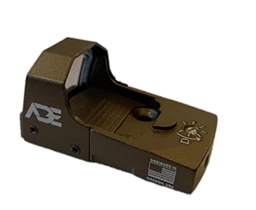Ade Advanced Optics Huracan Green Dot Micro Mini Reflex Sight For Handgun - Fde/Tan Body Color #TOP1