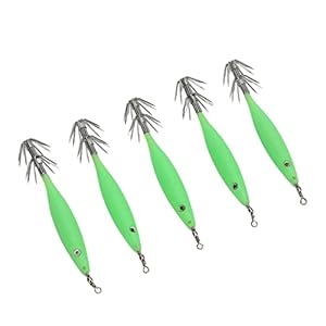 Inktvissen lokken, aantrekkelijk vissen lokken lichtgevende 8 cm lengte voor zoetwater voor vissers