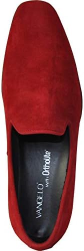 VANGELO Men Dress Shoe King-5 Loafer Slip On Formal Tuxedo for Prom Wedding Ortholite Insole Red Size 10.5M | Image 4
