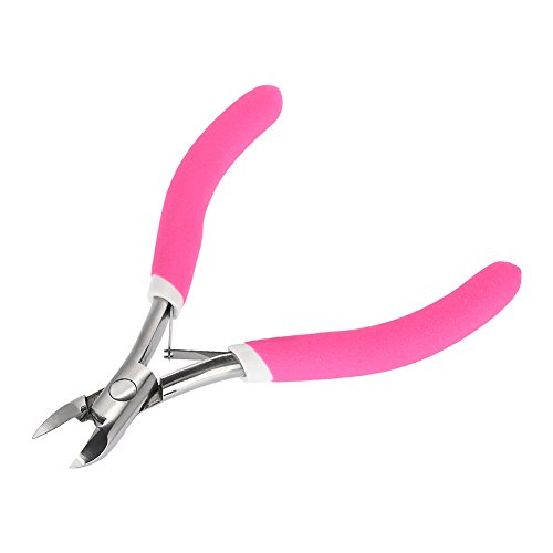 Empurrador de cutícula, removedor de esmalte, pinça profissional de aço inoxidável para cutícula, te