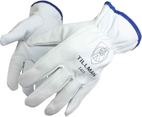 Tillman 1415 Unlined Top Grain Goatskin Drivers Gloves, X-Large, (Model: 1415 XL), White