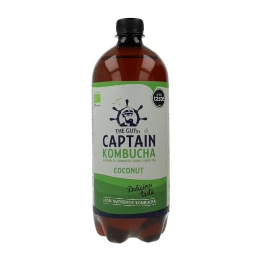 Captain Kombucha, Coconut Summer Beach, Té de Burbuja - 1000 ml