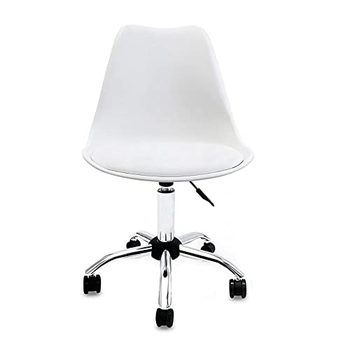 Cadeira Saarinen Empório Tiffany Office Cromada Branca