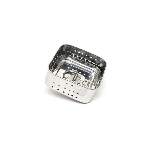 Image of Nyra Stainless Steel Square Shape Paneer Maker /Tofu Press Mould with Lid - Cheese & Paneer Maker (Large)