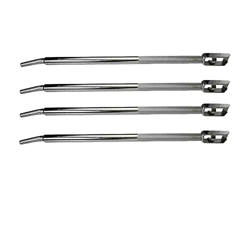 Image of Mytee Products 4 Pack 39.5 inch Combination Winch Bar for Flatbed Trailer - Chrome Carbon-Steel Combo Winch Bar with Non-Slip Handle & Square Head for Chain Lever Binders