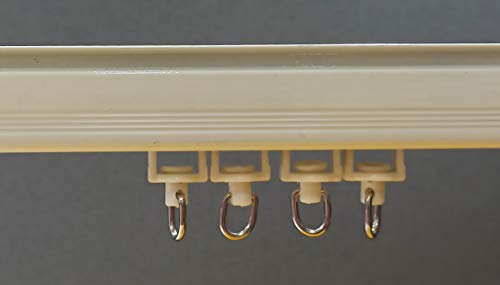 Image of FAPBADRI Runners /Sliders for M Track /Curtain Channel - Ivory Colour - 50 Pieces.