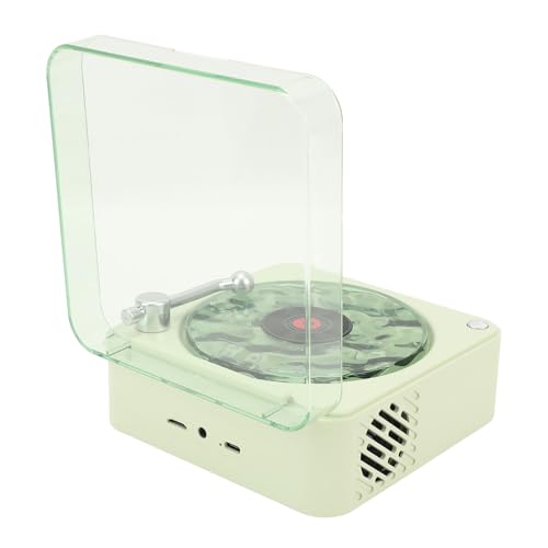 Tocadiscos vintage Bluetooth ideal para regalo con reloj y altavoz 7
