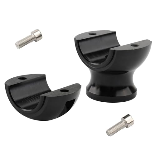 Collier de serrage surélevé pour guidon rond et large de moto custom - 4