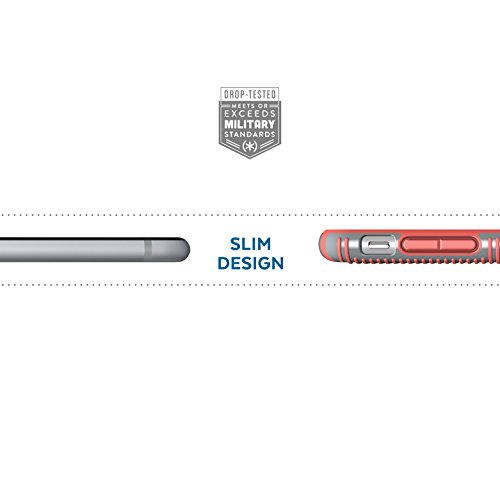 Speck Products 79239-B994 Candyshell Grip Iphone 8 Case, Also Fits Iphone 7/6S/6 - Nickel Grey/Warning Orange #TOP6