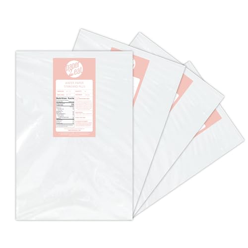 Printable Edible Wafer Paper Sheets from paper2eat (0.40 mm - 200 count/Plain)