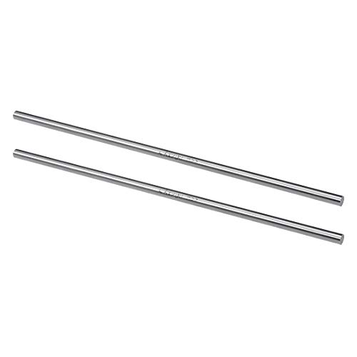 sourcing map 2Stk. Rund Stahlstange 5.5mm HSS Drehmaschine Stangenmaterial Werkzeug 200mm Lang für Wellen Zahnrad Bohrmaschine Drehende Miniaturachse Zylinderstift DIY Bastelwerkzeug