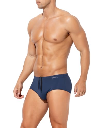 Mauro Kane Slip de Bain Homme Pantalon de Natation Triangle avec Cordon Réglable Swim Briefs Slips de Plage et Piscine