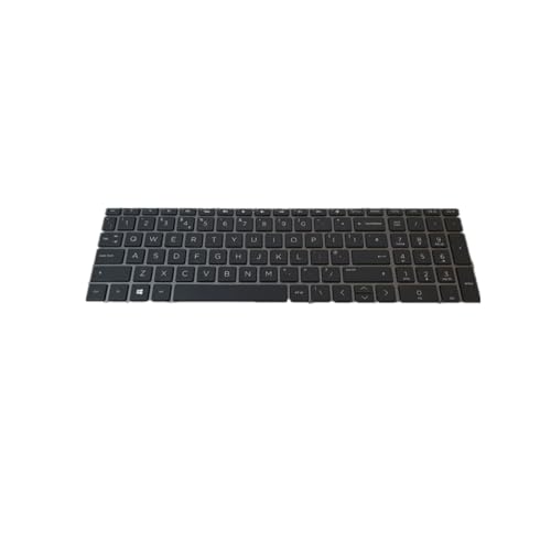 Teclado HP ZBook 15v G5 con respuesta táctil precisa y teclado numérico integrado negro UK