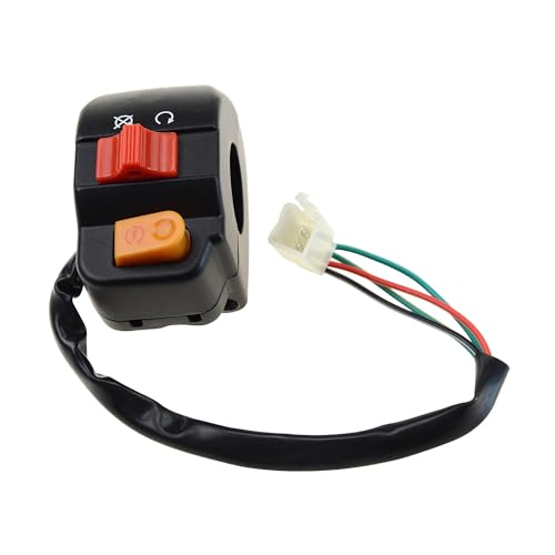 Bouton allumage guidon moto 22mm pour réparer scooter et vélo électrique