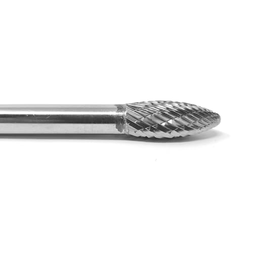 Fresa sólida de carburo SH-2L6 5/16" x 3/4" con mango de acero 6" miniatura 3