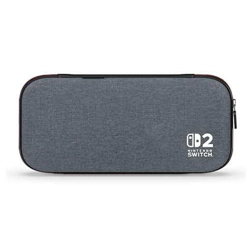 Power A Estuche Delgado Nintendo Switch 2 - Gris, con Licencia Oficial, Estuche Protector, Protector de Pantalla Acolchado,Soporte de Juego Integrado | Ya disponible en tu tienda friki favorita! En mundofriki.es!