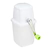 Relaxdays, Wit-groene ijscrusher handmatig, ijshakmolen, met handslinger, baraccessoires, zonder stroom, roestvrij, ice…