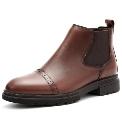 Image of Arkbird Men's Dress Boots Genuine Leather Ankle Boot for Men Classic Casual Oxford Style Footwear
