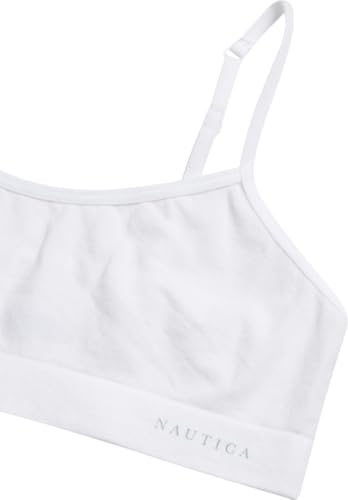 Nautica Girls Training Bra - 2 Pack/4 Pack Seamless Padded Bralette Underwear for Girls with Removable Pads (Sizes: S-XL)4