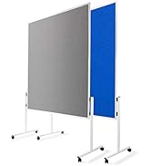 Verrijdbaar whiteboard standaard 120x90cm - Visual Workplace B.V