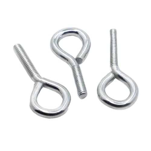Tornillo con argolla M6 de acero galvanizado para colgar objetos, pack de 5 unidades 2