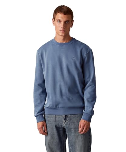 [カルバン クライン] 【ブランド公式】 アーカイブロゴフリースクルーネックプルオーバー 40QM430 S BLUEHORIZONCB0