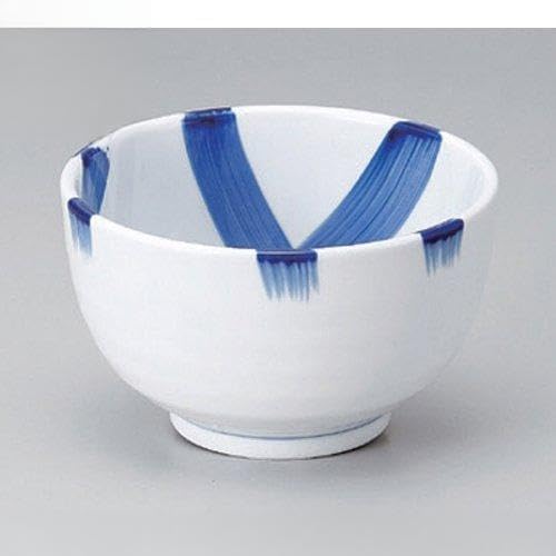 せともの本舗 Set of 10 Series Bowls, Kuresu Lattice Natsume 4.5 Bowl, 5.4 x 3.5 inches (13.6 x 8.8 cm), Reinforced Japanese Tableware, Sake Cup, Restaurant, Inn, Commercial Use