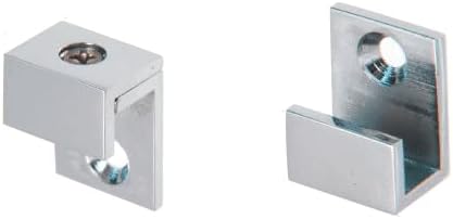 C.R. LAURENCE MC01BN CRL Brushed Nickel 5/8" Wide Mirror Clip Set