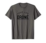 Photo Gallery peace love drone vintage drone pilot maglietta Photo Gallery peace love drone vintage drone pilot maglietta
