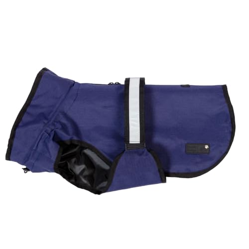 Danish Design 3-in-1 Dog Coat Navy, 65cm (26in) - All Weather, Waterpoof, Fleece-Lined, Reflective Raincoat for Dogs - Image 2