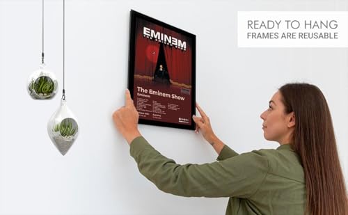Image of BLINKART Eminem- The Eminem Show Wall Photo Frames | Wall Art for Bedroom, Living Room, Studio or Office | Album Cover Print with Spotify Song Link QR Code | Gift for Fans - 8x12 In