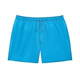 KNIX Teen Girls Leakproof Period Swimwear Board Shorts – Moderate Flow Protection, Absorbs 2–4 Super Tampons, UPF 50+ - Marina, Small