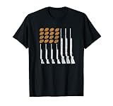 Clay Target Shooting Trap Skeet American Flag Patriotic T-Shirt