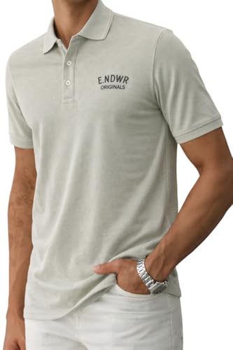 Image of ENDEAVOUR WEAR Men Men Short Sleeve Solid Cotton Rich Polo T Shirt | Collar Tshirts | Half Sleeves | Plain-Regular Fit