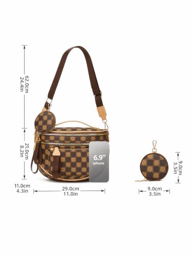 Image of Crossbody Purse for Women Small Crossbody Bags Trendy Vegan Leather with Adjustable Shoulder Straps Gift for Mother Wife Mom