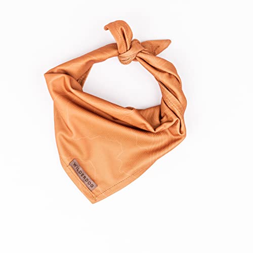 Image of Wilderdog Dog Bandana with Lightweight Quick Drying Poly-Blend Mesh Material in Orange