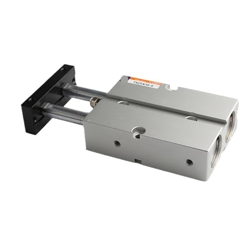 Cylindre pneumatique double tige TN25 avec usinage de précision