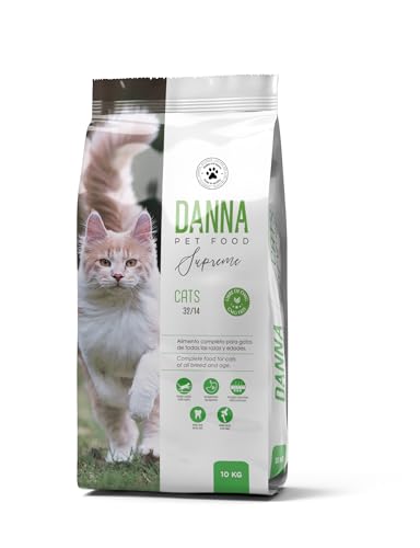 DANNAPET Supreme Cats – Pienso para Gatos Adultos con Pollo, Atún y Arroz – Comida para Gatos Completa para Pelaje Sano y Soporte Articular – 10kg
