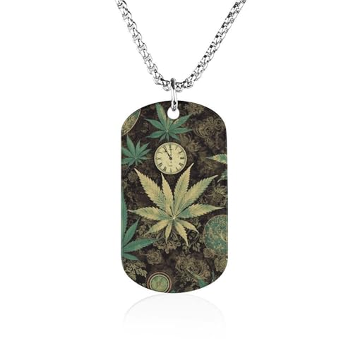 Memorial Picture A Puff in Time Weed Marijuana �J�b�v���l�b�N���X ���f�B�[�X �����Y 23.6�C���`�`�F�[�� �`�^���X�`�[�� �h�b�O�^�O�l�b�N���X �p�[�\�i���C�Y�y���_���g �y�� �q�b�v�z�b�v �W���G���[ �L